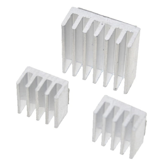 3 in 1 Cooling Heatsink Aluminium Heat Sink Pad Shims for Raspberry Pi 3 / 2 by buy2fix
