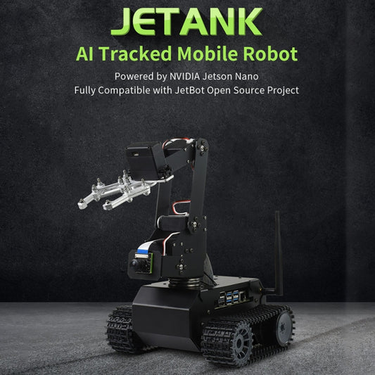 Waveshare JETANK AI Tracked Mobile Robot Kit, Based on Jetson Nano, EU Plug by WAVESHARE