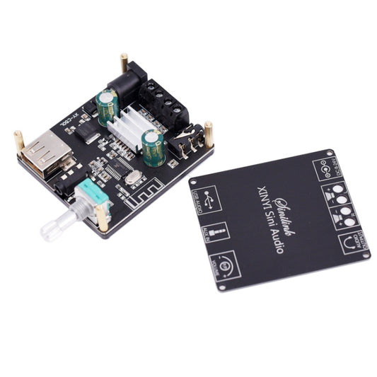50W MP3 Stereo Audio Digital Power Amplifier Board Bluetooth Amplifier Module, with Shell by buy2fix
