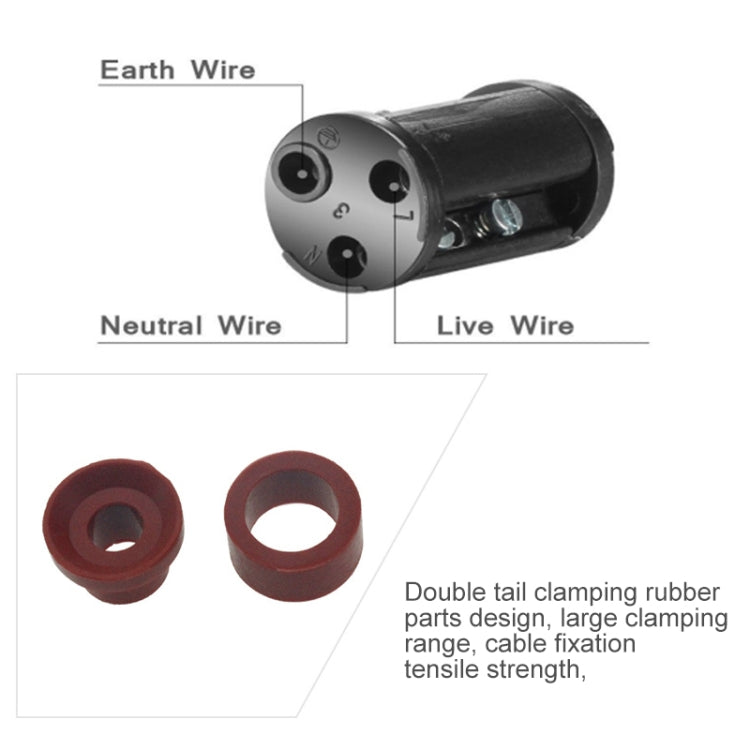 XYS20 IP68 Waterproof 3 Pin Straight Cable Connector - Connector & Plug by buy2fix | Online Shopping UK | buy2fix