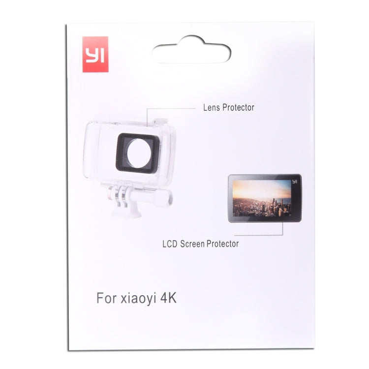Ultra Clear LCD Screen Protector + Housing Glass Lens Protector Film for Xiaomi Xiaoyi II 4K Camera by buy2fix
