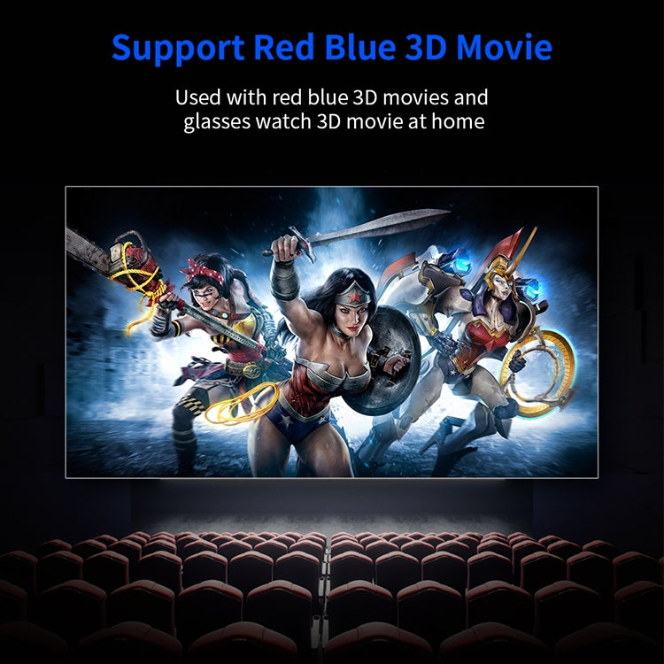 VS626 Android 3500ANSI Lumens 1080*720 Resolution LED+LCD Technology Smart Projector, Support AV / HDMI / SD Card / USB / VGA (Gold) - LED Projector by buy2fix | Online Shopping UK | buy2fix