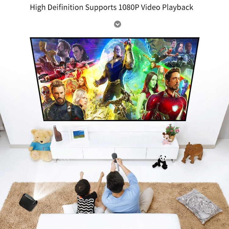 VS626 Android 3500ANSI Lumens 1080*720 Resolution LED+LCD Technology Smart Projector, Support AV / HDMI / SD Card / USB / VGA (Gold) - LED Projector by buy2fix | Online Shopping UK | buy2fix