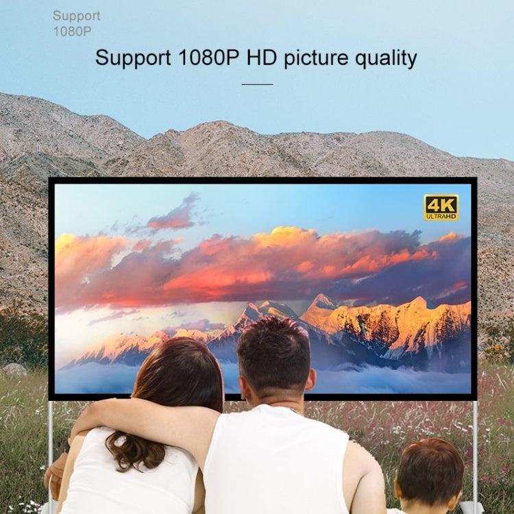 Outdoor Bracket Folding Polyester Projector Film Curtain, Size: 100 inch (16:9) by buy2fix