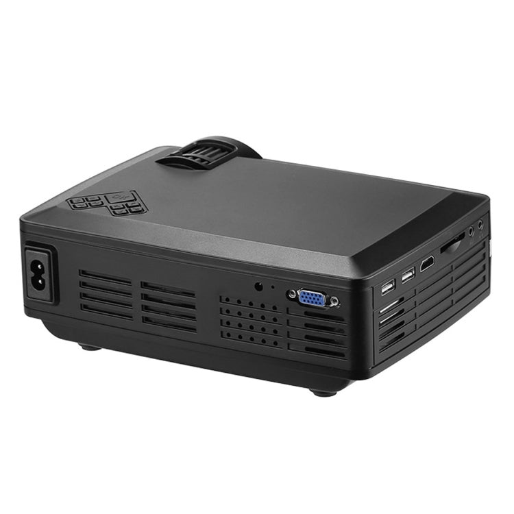 Wejoy L1 80 Lumens 4 inch LCD Technology HD 800*480 pixel Projector, VGA, HDMI(Black) - Mini Projector by WEJOY | Online Shopping UK | buy2fix