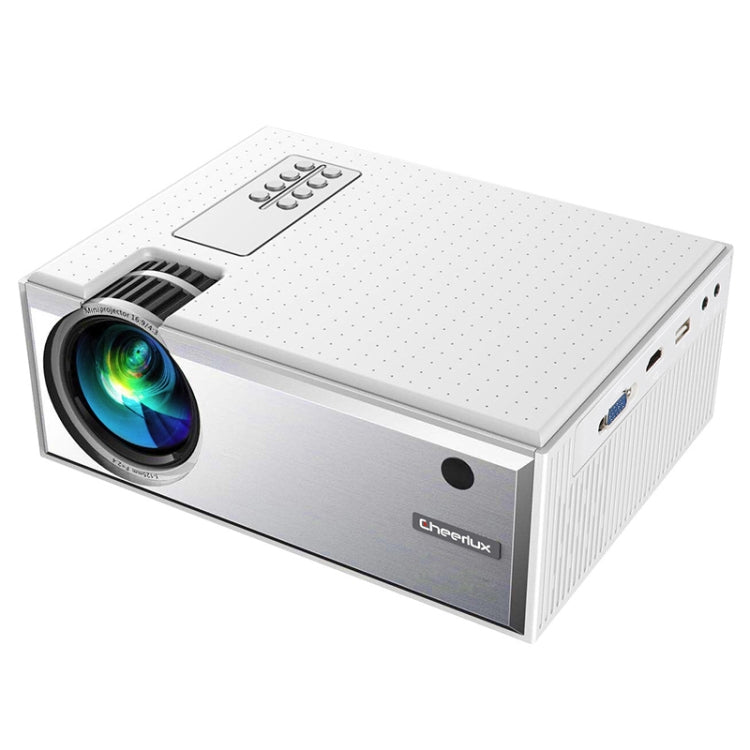Cheerlux C8 1800 Lumens 1280x800 720P 1080P HD WiFi Sync Display Smart Projector, Support HDMI / USB / VGA / AV(White) - LED Projector by Cheerlux | Online Shopping UK | buy2fix