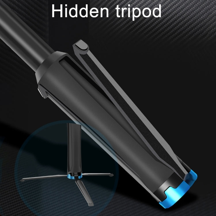RUIGPRO One-piece Handheld Tripod Selfie Stick Telescopic Monopod Mount for GoPro, Insta360, DJI and Other Action Cameras(Black) - Portable Mini Tripod by RUIGPRO | Online Shopping UK | buy2fix