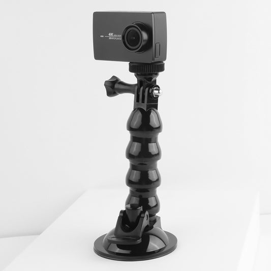 Suction Cup Jaws Flex Clamp Mount for GoPro, Insta360, DJI and Other Action Cameras(Black) by buy2fix