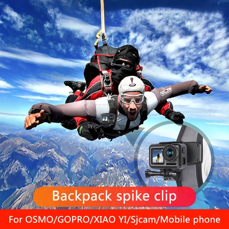 RUIGPRO 360 Degree Rotation Backpack Rec-Mounts Clip Clamp Mount with Screw for GoPro, Insta360, DJI and Other Action Cameras(Black) by RUIGPRO
