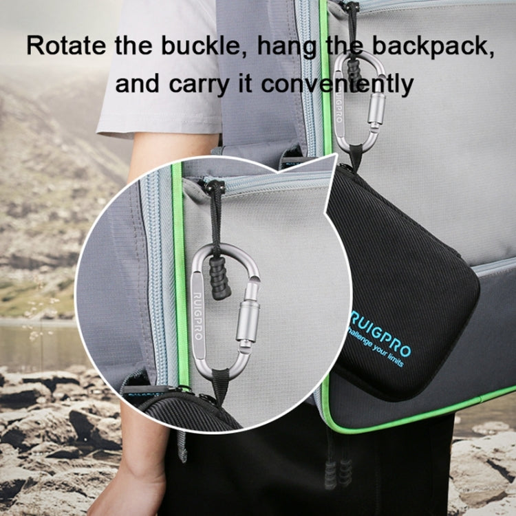 RUIGPRO Shockproof Waterproof Portable Case Box for DJI Osmo Action, Size: 33.5cm x 22.7cm x 6.3cm(Black) by RUIGPRO