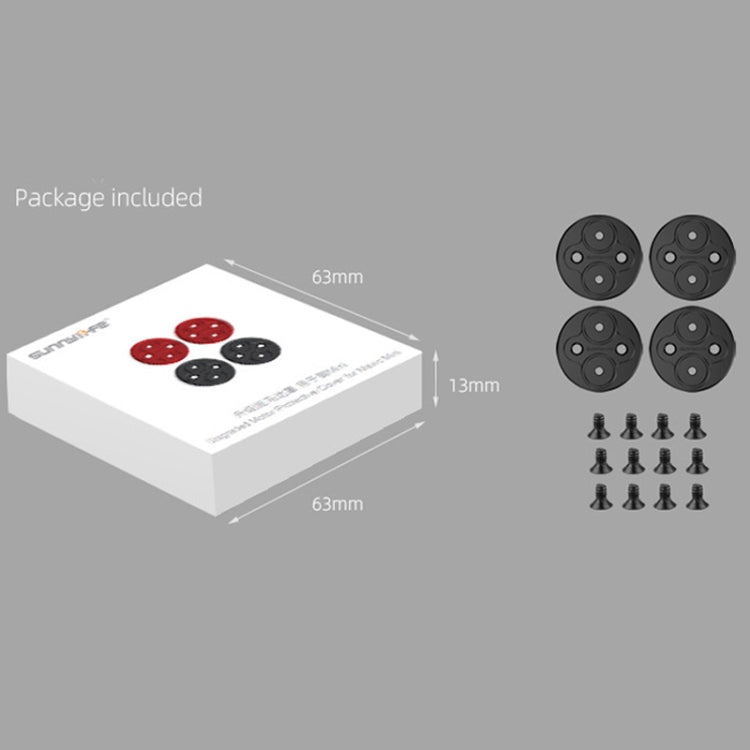 4 PCS Sunnylife Motor Metal Protection Cover for DJI Mavic Mini 1 / Mini 4K / DJI Mini 2 SE(Red) by Sunnylife