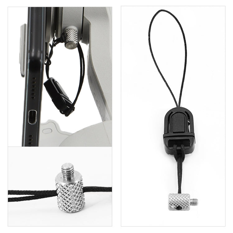 STARTRC Phone Holder Clip Anti-lost Rope Strap Anti-drop for DJI OM4 / Osmo Mobile 3 (Black) - by STARTRC | Online Shopping UK | buy2fix