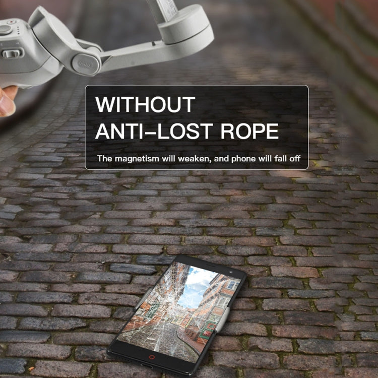STARTRC Phone Holder Clip Anti-lost Rope Strap Anti-drop for DJI OM4 / Osmo Mobile 3 (Black) - by STARTRC | Online Shopping UK | buy2fix