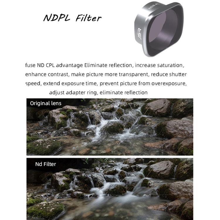 JSR KS ND8PL Lens Filter for DJI FPV, Aluminum Alloy Frame by JSR