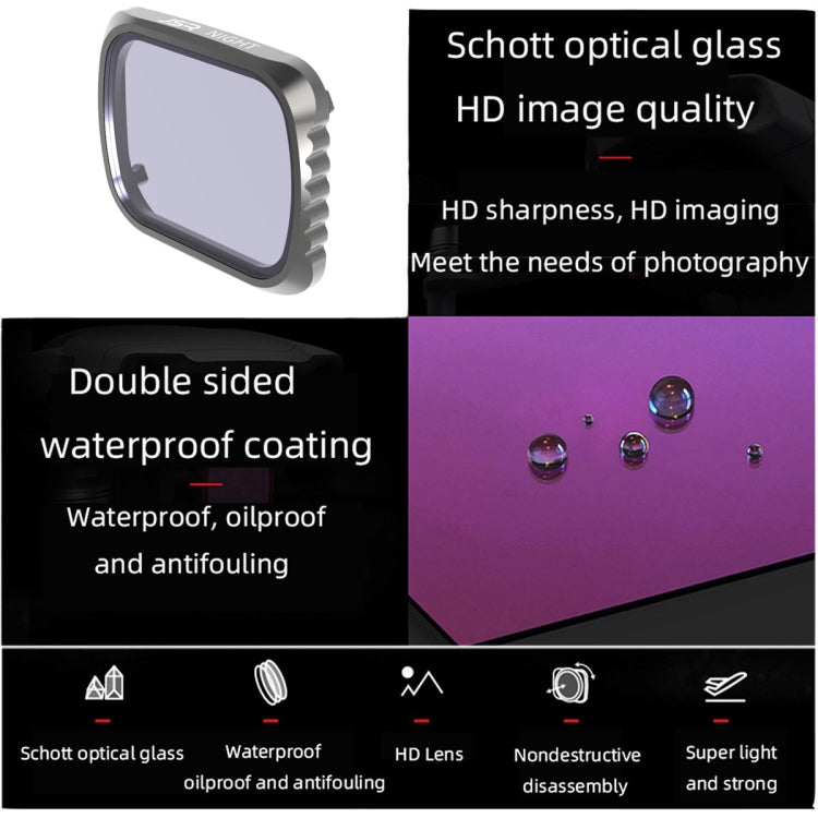 JSR KS NIGHT Light Pollution Reduction Lens Filter for DJI Air 2S, Aluminum Frame - Lens Filter by JSR | Online Shopping UK | buy2fix