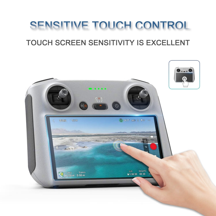 STARTRC 2 PCS 9H 2.5D Tempered Glass Film for DJI Mini 3 Pro Remote Control / RC / RC 2 by STARTRC