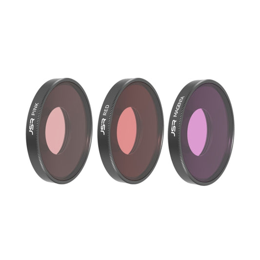 JSR Diving Red / Pink / Purple Color Lens Filter For DJI Osmo Action 3 - Lens Filter by JSR | Online Shopping UK | buy2fix