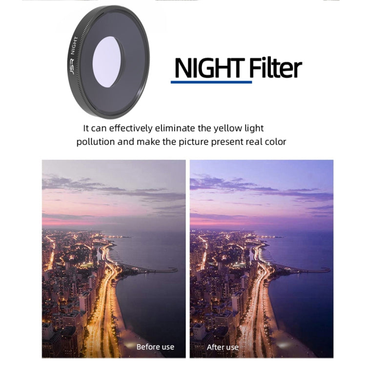 JSR 8 in 1 Streak Blue CPL ND8 ND16 ND32 ND64 STAR NIGHT Lens Filter For DJI Osmo Action 3 by JSR
