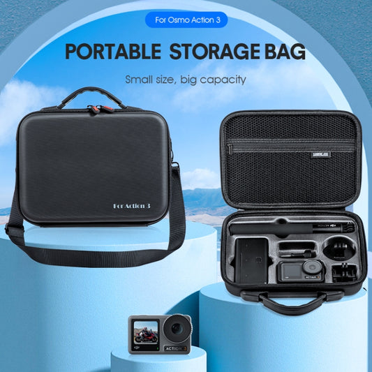 For DJI Osmo Action 3 STARTRC Camera and Accessories Storage Case Bag(Black) - Case & Bags by STARTRC | Online Shopping UK | buy2fix