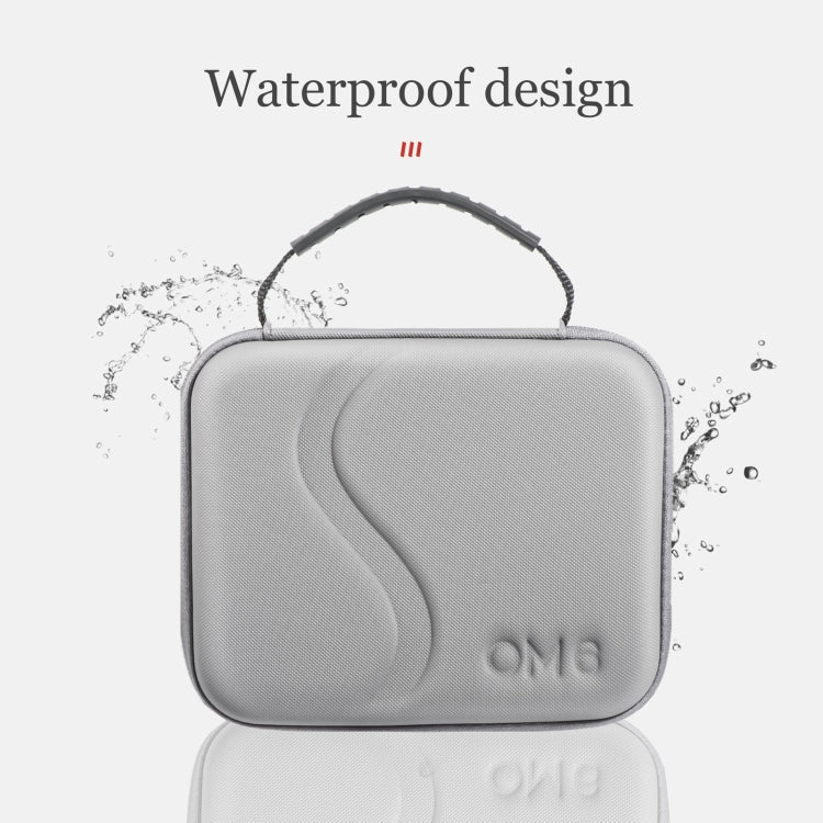 For DJI Osmo Mobile 6 STARTRC Portable Shockproof Waterproof PU Case Bag(Dark Gray) - by STARTRC | Online Shopping UK | buy2fix