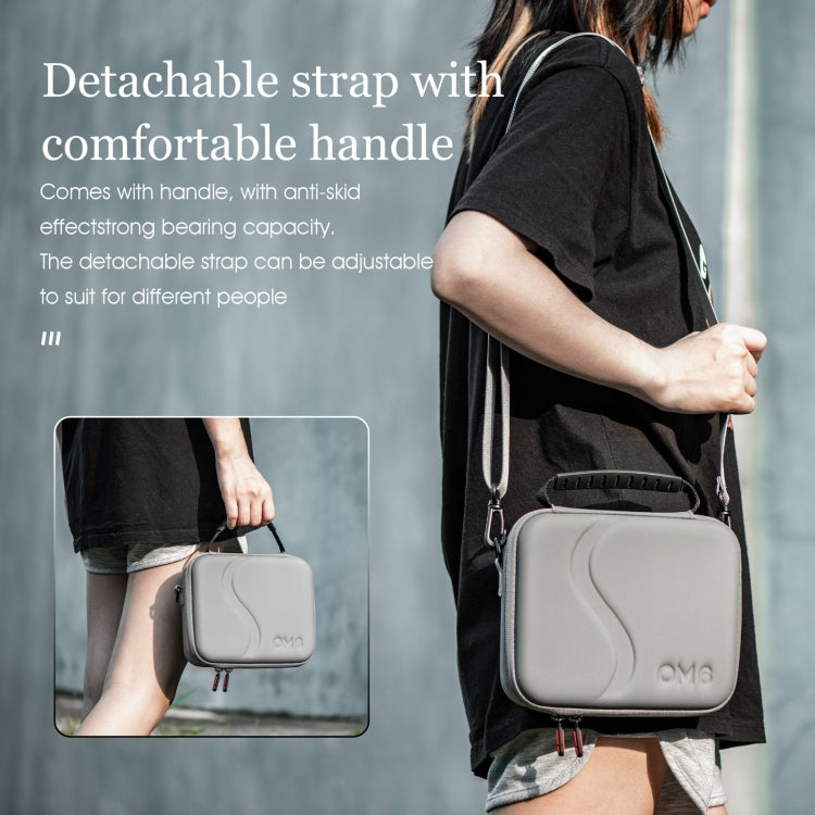 For DJI Osmo Mobile 6 STARTRC Portable Shockproof Waterproof PU Case Bag(Dark Gray) - by STARTRC | Online Shopping UK | buy2fix
