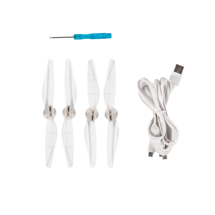 For DJI Mini 4 Pro / Mavic Mini 3 Pro STARTRC 2 Pairs Color LED Flash Lamp Low Noise Propellers (Transparent) by STARTRC