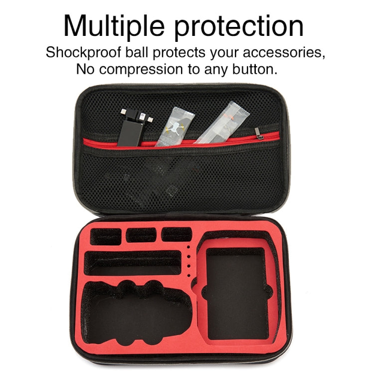 For DJI Mini 2 SE Grey Shockproof Carrying Hard Case Storage Bag, Size: 21.5 x 29.5 x 10cm (Red) - Carry Cases & Bags by buy2fix | Online Shopping UK | buy2fix
