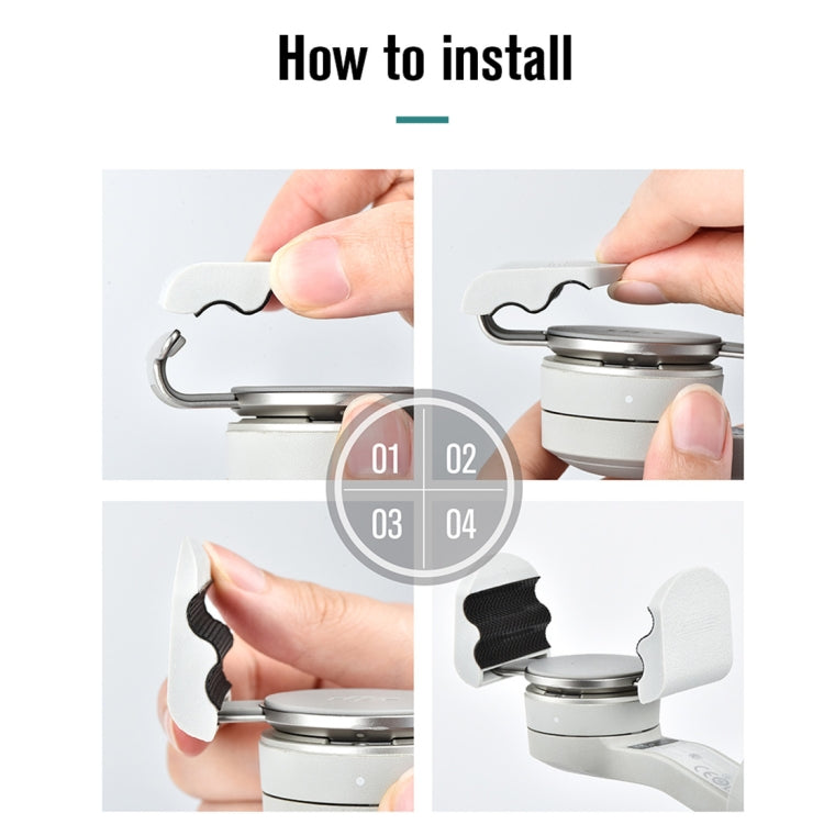 For DJI OM4 STARTRC Handheld Gimbal Quick Release Magnetic Buckle Clamp Expansion Bracket (Grey) - by STARTRC | Online Shopping UK | buy2fix