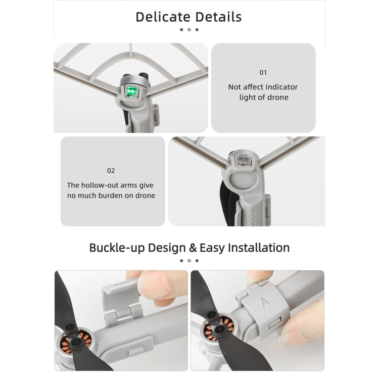 For DJI Mini 4 Pro Sunnylife N4P-KC712 Drone Propeller Protective Guard Anti-collision Ring (Grey) - Other by Sunnylife | Online Shopping UK | buy2fix