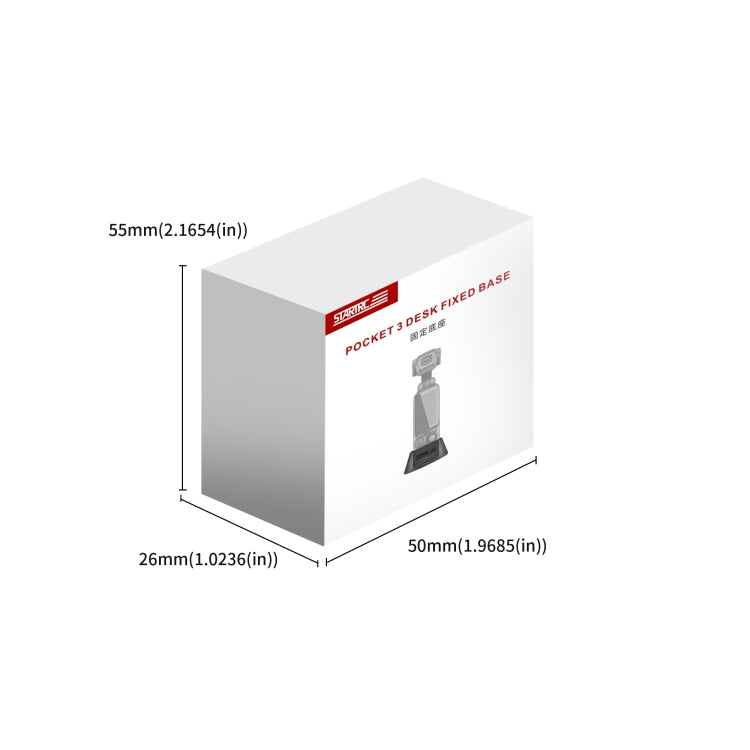 For DJI Osmo Pocket 3 STARTRC Silicone Desktop Base Bracket (Black) by STARTRC