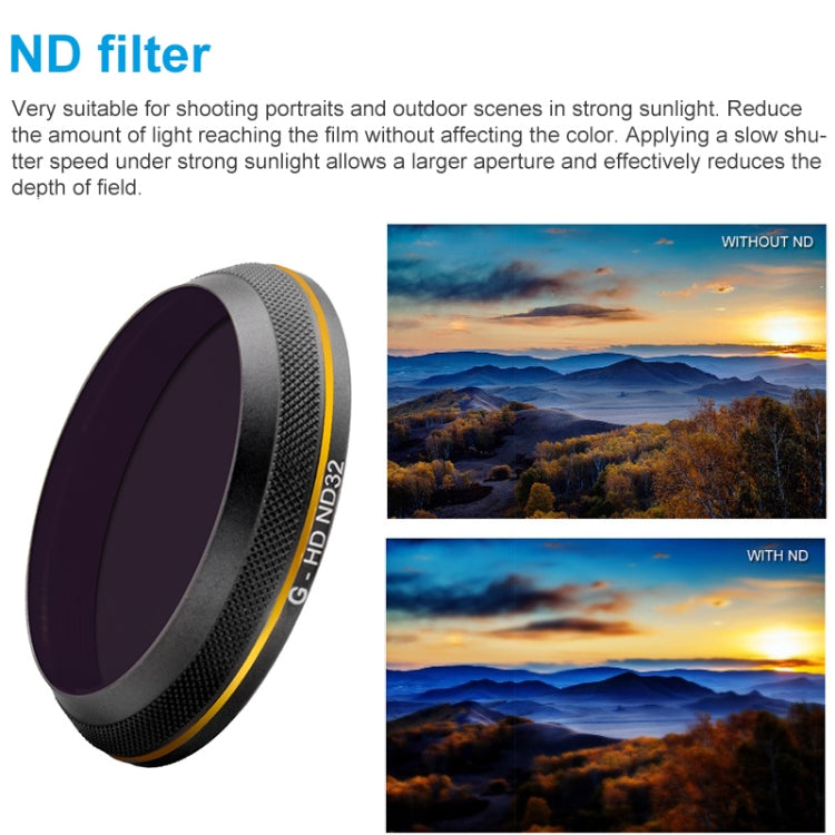 PGYTECH X4S-HD ND32 Gold-edge Lens Filter for DJI Inspire 2 / X4S Gimbal Camera Drone Accessories - by PGYTECH | Online Shopping UK | buy2fix