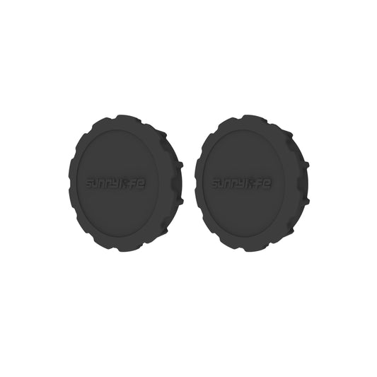 For DJI Osmo Action 5 Pro / 4 / 3 Sunnylife 2pcs Silicone Lens Cap (Black) by Sunnylife