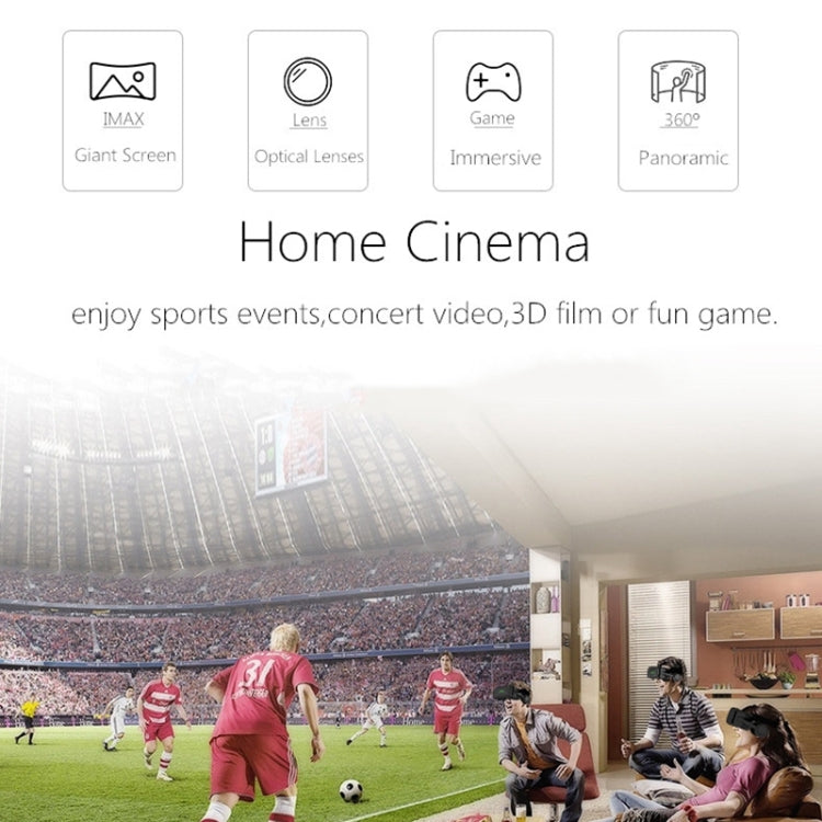 VR SHINECON G04E Virtual Reality 3D Video Glasses Suitable for 3.5 inch - 6.0 inch Smartphone with HiFi Headset (Black) - VR Headset by buy2fix | Online Shopping UK | buy2fix