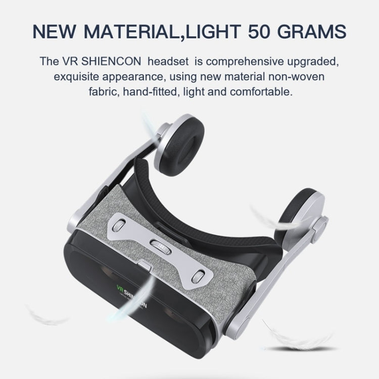 VR SHINECON G07E Virtual Reality 3D Video Glasses Suitable for 4.0 inch - 6.3 inch Smartphone(Grey) - VR Headset by buy2fix | Online Shopping UK | buy2fix