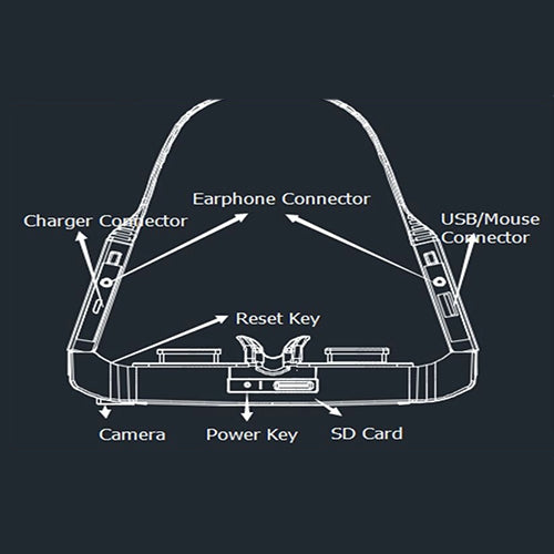 VISION-800 Android 4.4 1GB+2GB Super Smart Retina Glasses 3D VR Virtual Reality Headsets with 5.0MP Camera, Support WiFi, Bluetooth, TF Card, Video Recording - Android Headset by buy2fix | Online Shopping UK | buy2fix