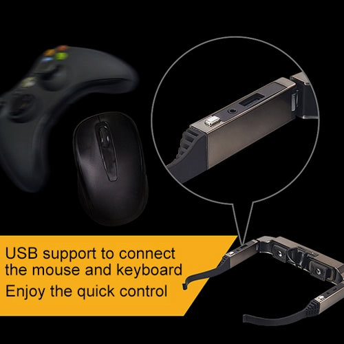 VISION-800 Android 4.4 1GB+2GB Super Smart Retina Glasses 3D VR Virtual Reality Headsets with 5.0MP Camera, Support WiFi, Bluetooth, TF Card, Video Recording - Android Headset by buy2fix | Online Shopping UK | buy2fix