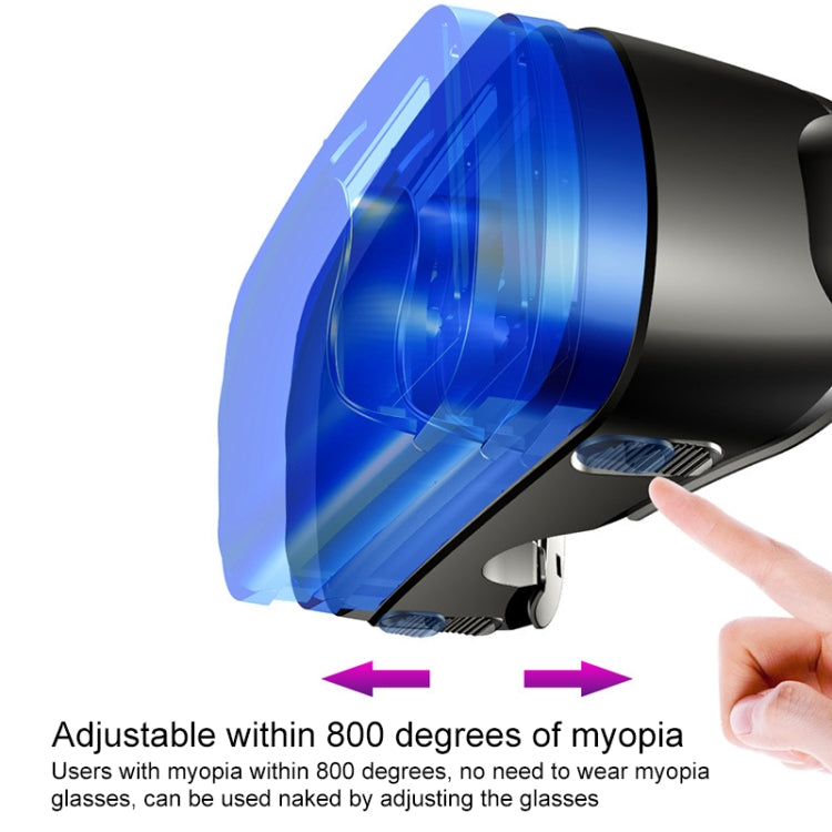 VRG Pro Audio Video Version Blu-ray Coated Lenses All-in-one Mobile Phone 3D VR Glasses - VR Headset by buy2fix | Online Shopping UK | buy2fix