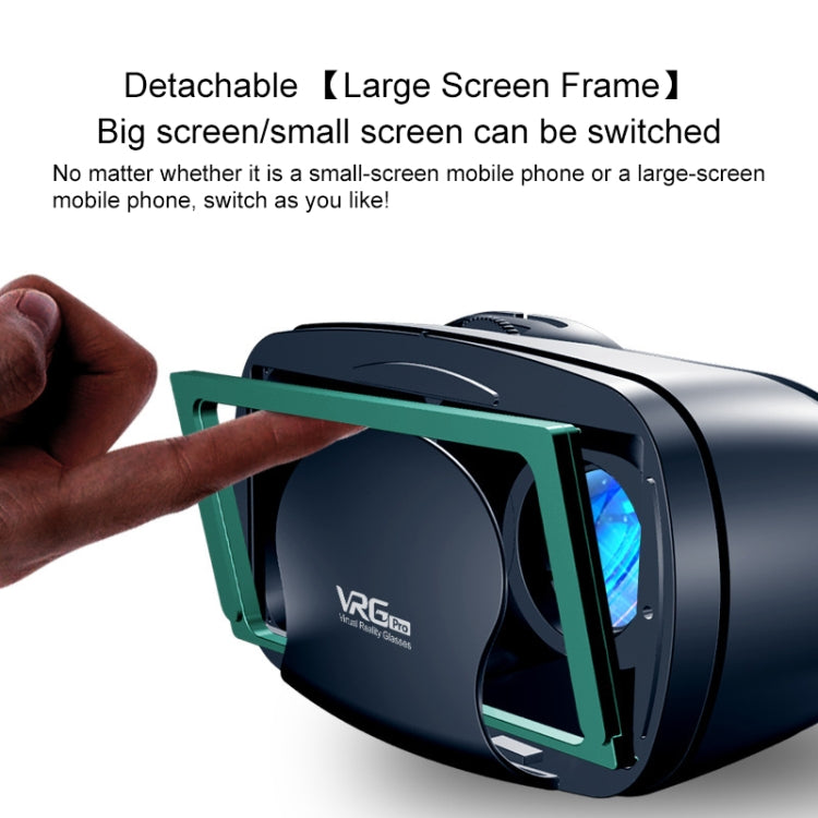 VRG Pro Audio Video Version Blu-ray Coated Lenses All-in-one Mobile Phone 3D VR Glasses - VR Headset by buy2fix | Online Shopping UK | buy2fix