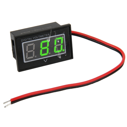 V40D 2 Wires Green Light Display Mini Waterproof IPX4 Digital Voltage Meter, Measure Voltage: DC 15-120V - Current & Voltage Tester by buy2fix | Online Shopping UK | buy2fix