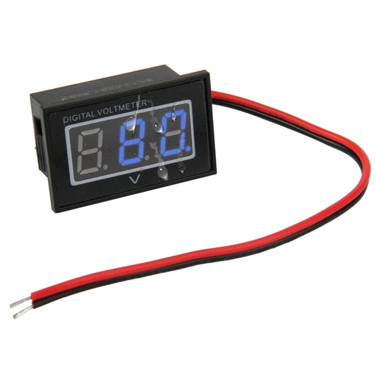 V40D 2 Wires Blue Light Display Mini Waterproof IPX4 Digital Voltage Meter, Measure Voltage: DC 15-120V - Current & Voltage Tester by buy2fix | Online Shopping UK | buy2fix