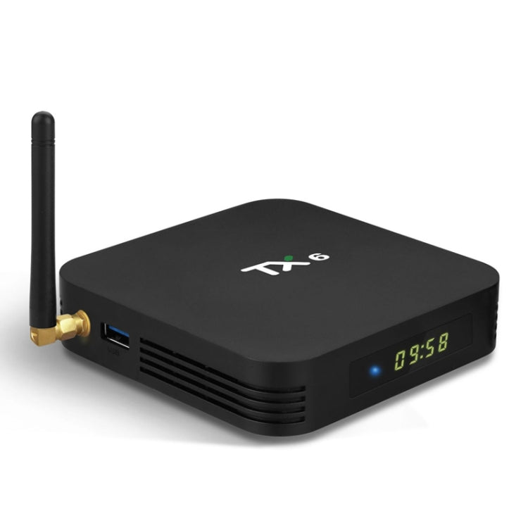 TX6 HD TV Box Media Player, Android 7.1 / 9.0 System, Allwinner H6, up to 1.5GHz, Quad-core ARM Cortex-A53, 4GB + 32GB, Support Bluetooth, WiFi, RJ45, EU Plug - Allwinner H6 by buy2fix | Online Shopping UK | buy2fix