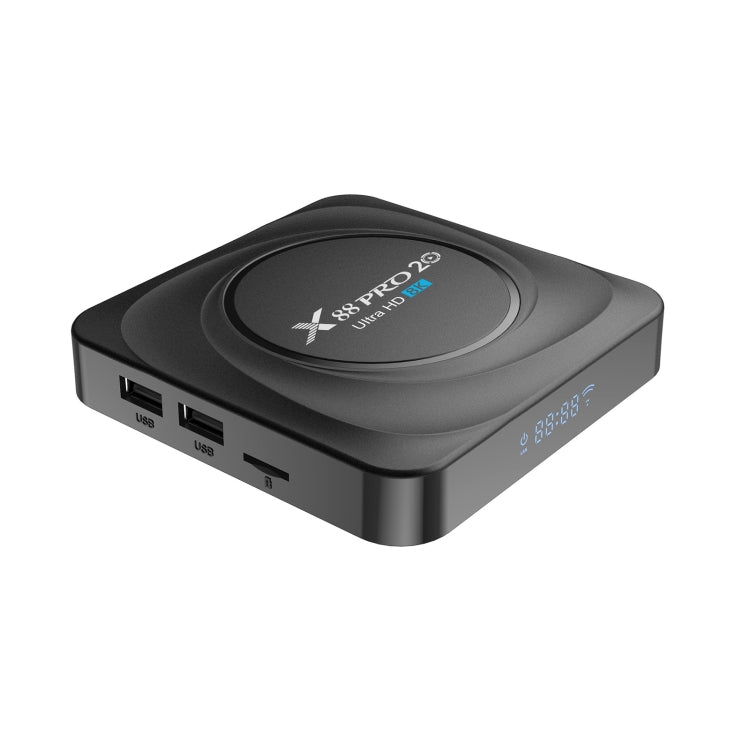 X88 Pro 20 4K Smart TV BOX Android 11.0 Media Player with Infrared Remote Control, RK3566 Quad Core 64bit Cortex-A55 up to 1.8GHz, RAM: 4GB, ROM: 32GB, Support Dual Band WiFi, Bluetooth, Ethernet, US Plug - RK3566 by buy2fix | Online Shopping UK | buy2fix