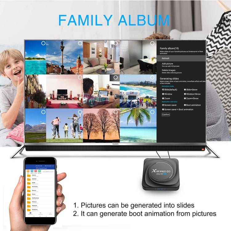 X88 Pro 20 4K Smart TV BOX Android 11.0 Media Player with Infrared Remote Control, RK3566 Quad Core 64bit Cortex-A55 up to 1.8GHz, RAM: 4GB, ROM: 32GB, Support Dual Band WiFi, Bluetooth, Ethernet, US Plug - RK3566 by buy2fix | Online Shopping UK | buy2fix