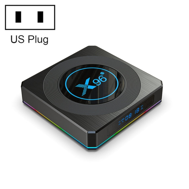 X96 X4 8K Smart TV BOX Android 11.0 Media Player with Remote Control, Amlogic S905X4 Quad Core ARM Cortex A55, RAM: 4GB, ROM: 64GB, Support 1000M, Dual Band WiFi, Bluetooth, US Plug - Amlogic S905 by buy2fix | Online Shopping UK | buy2fix