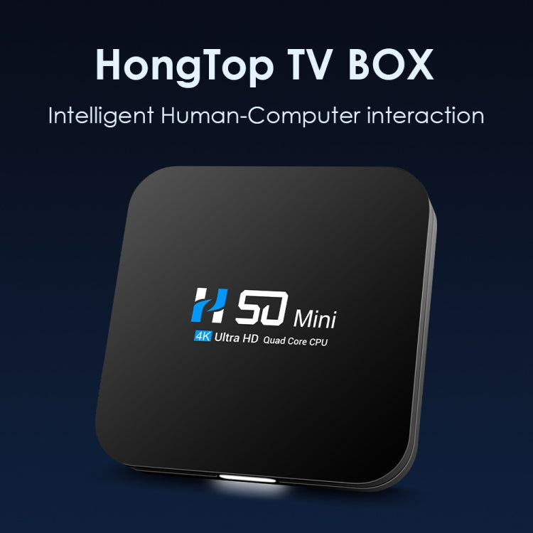 H50 Mini 4K Smart Network TV Box, Android 10.0, RK3318 Quad Core, 2GB+16GB, EU Plug - RK3318 by buy2fix | Online Shopping UK | buy2fix