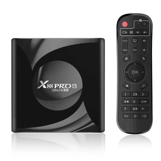 X88 Pro 13 Android 13.0 Smart TV Box with Remote Control, RK3528 Quad-Core, 4G+32GB(UK Plug) - Others by buy2fix | Online Shopping UK | buy2fix