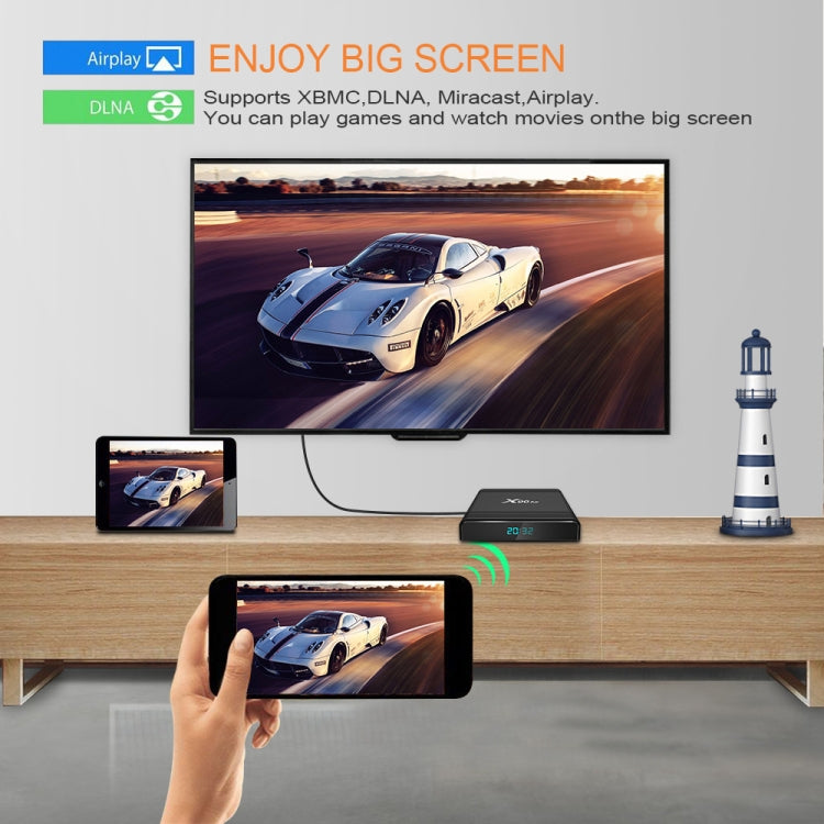 X96 Air 8K Smart TV BOX Android 9.0 Media Player with Remote Control, Quad-core Amlogic S905X3, RAM: 2GB, ROM: 16GB, Dual Band WiFi, US Plug - Amlogic S905 by buy2fix | Online Shopping UK | buy2fix