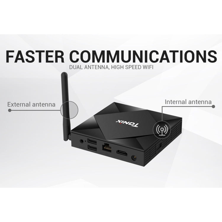 TANIX TX6s 4K Smart TV BOX Android 10 Media Player with Remote Control, Quad Core Allwinner H616, RAM: 4GB, ROM: 32GB, 2.4GHz/5GHz WiFi, Bluetooth, EU Plug - Allwinner H6 by buy2fix | Online Shopping UK | buy2fix