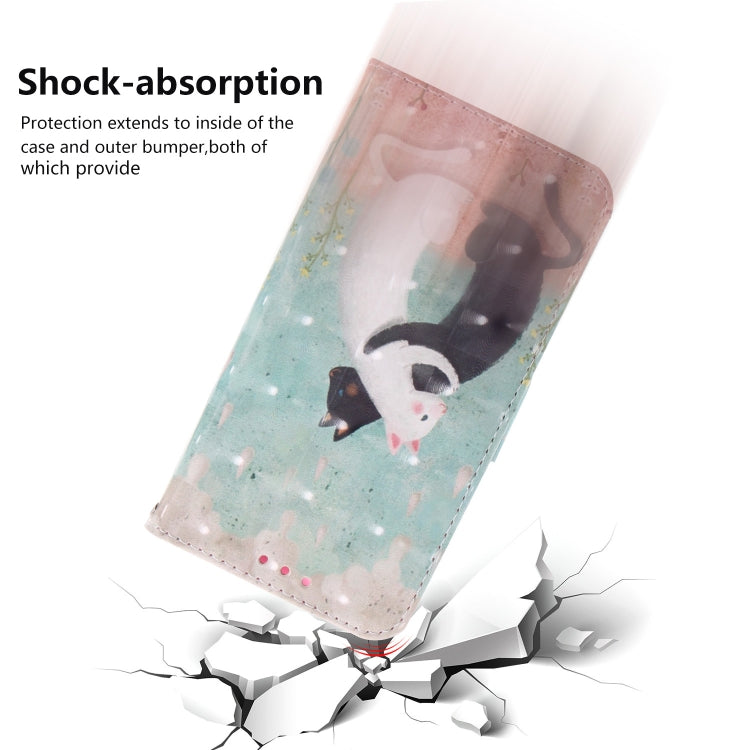 3D Painting Pattern Coloured Drawing Horizontal Flip Leather Case for Xiaomi Redmi Note 7 / Note 7S, with Holder & Card Slots & Wallet(Black White Cat) - Xiaomi Cases by buy2fix | Online Shopping UK | buy2fix