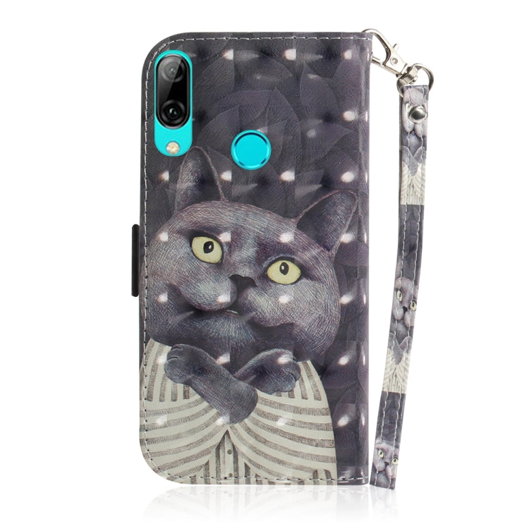3D Painting Pattern Coloured Drawing Horizontal Flip Leather Case with Holder & Card Slots & Wallet For Huawei P Smart (2019) / Honor 10 Lite(Hug Cat) - Honor Cases by buy2fix | Online Shopping UK | buy2fix